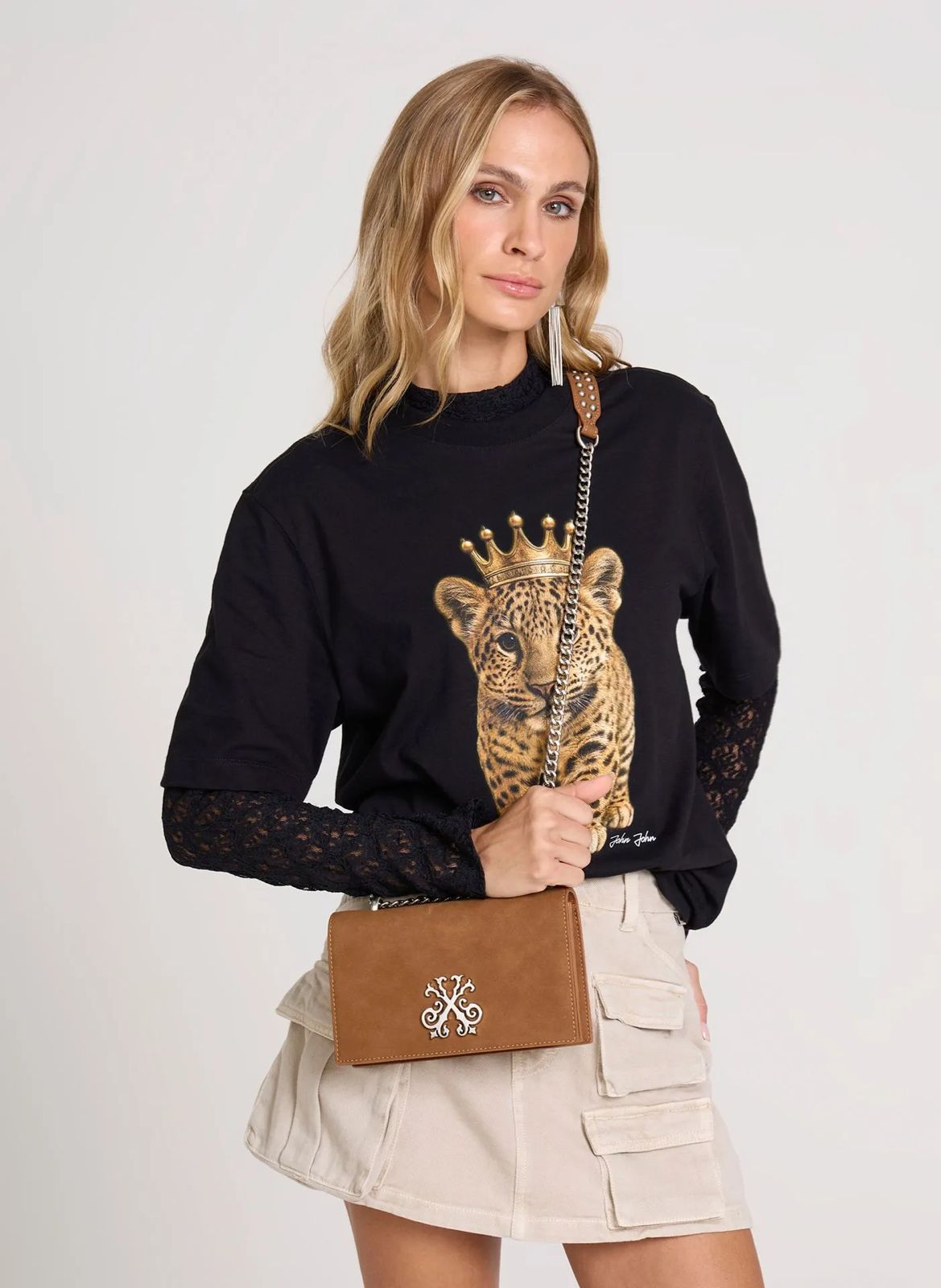 JOHN JOHN - SHOULDER BAG HEAVEN OCHER