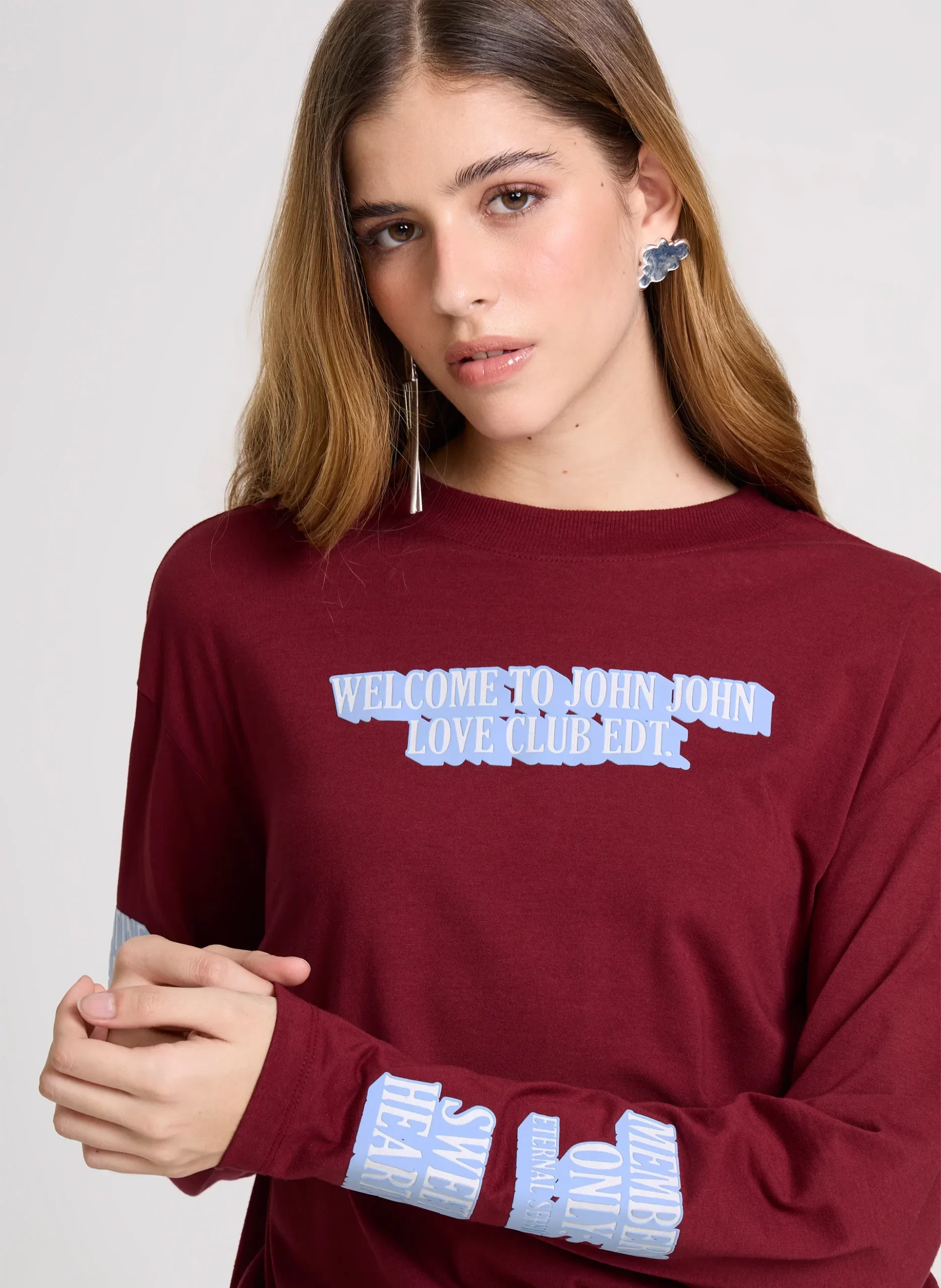 JOHN JOHN - CAMISETA AMPLA LOVE CLUB