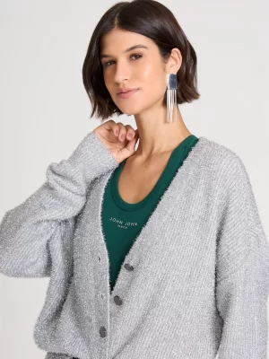 JOHN JOHN - CARDIGAN RADIANCE PRATA
