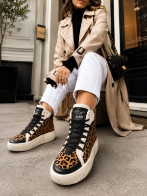CARMIM - TÊNIS CANO ALTO ANIMAL PRINT